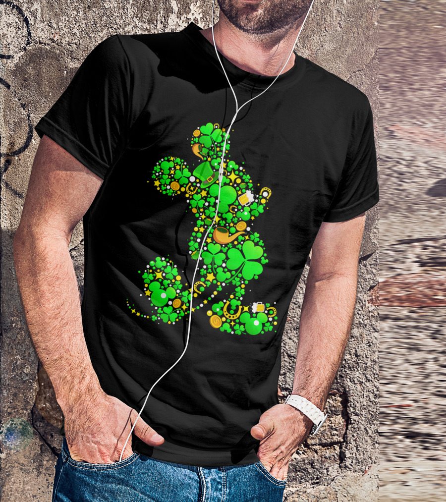 Mickey Mouse Shamrock Luck St. Patrick's Day 2019 T-Shirt