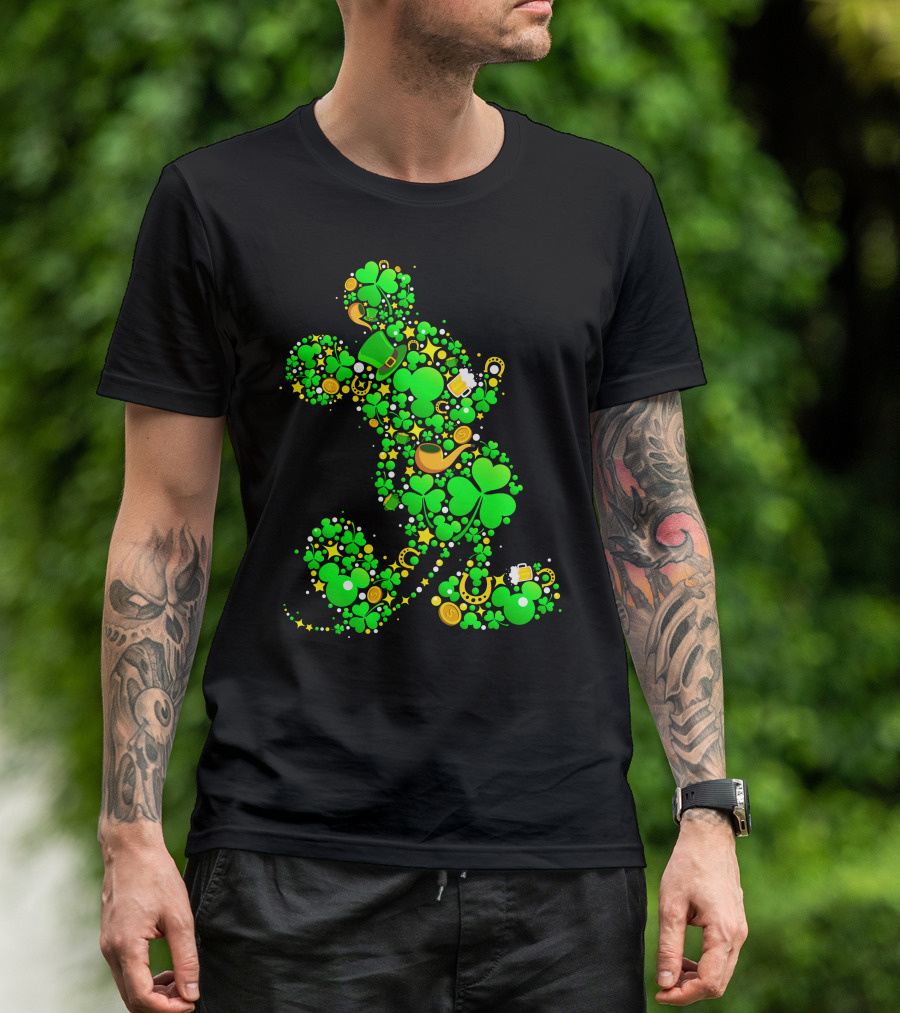 Mickey Mouse Shamrock Luck St. Patrick's Day 2019 T-Shirt