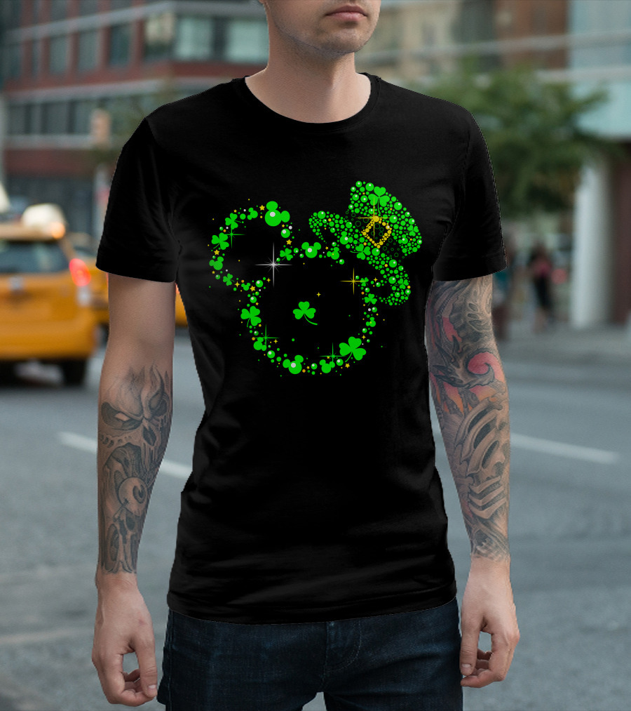 Mickey Patrick's Day Shamrock Leprechaun Hat T-Shirt