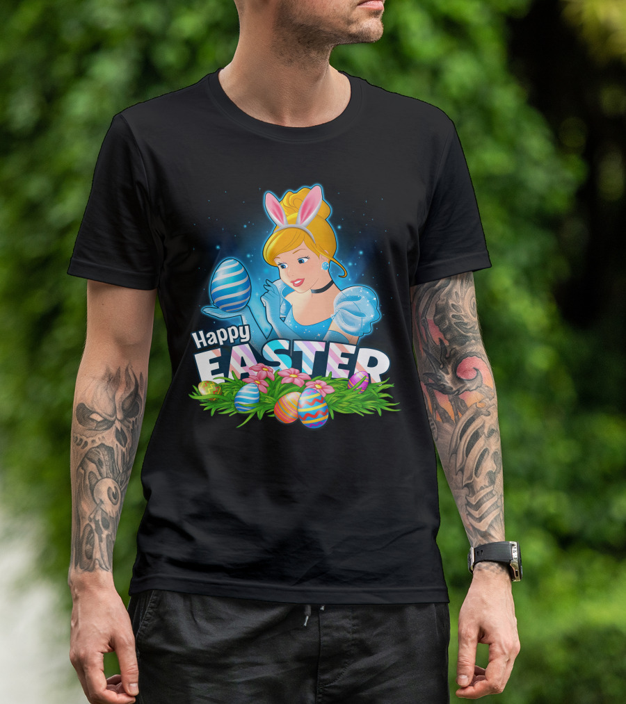 Cinderella Bunny Ears Easter Eggs Celebration T-Shirt