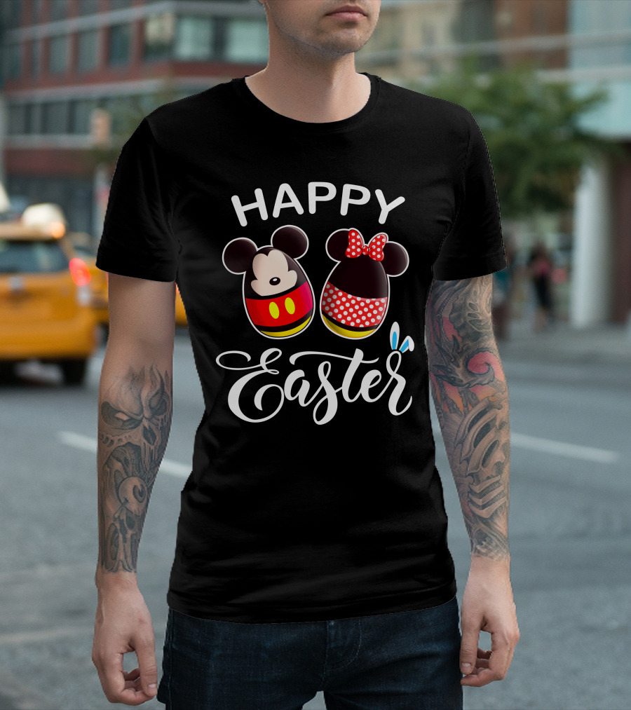 Happy Easter Mickey Minnie Eggs T-Shirt
