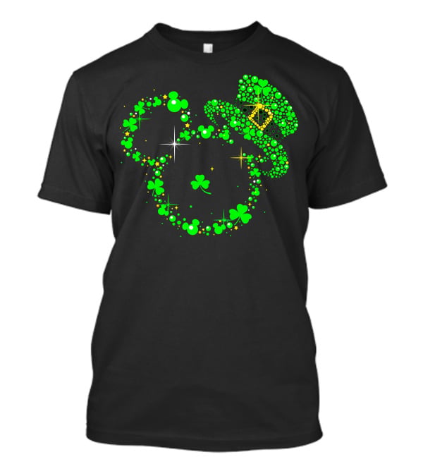 Mickey Patrick's Day Leprechaun Hat Shamrock Magic T-Shirt