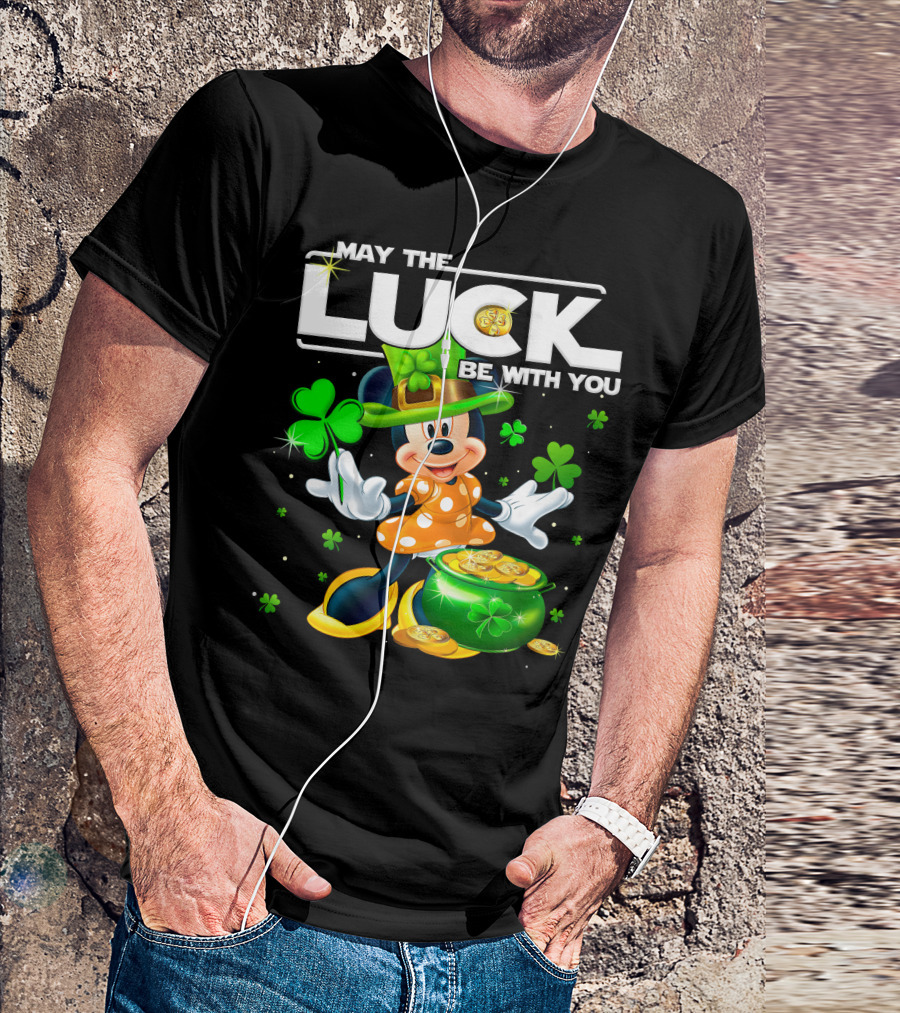 Minnie May The Luck Be With You Shamrock Hat And Pot Of Gold T-Shirt