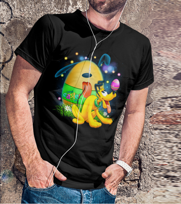 Pluto Happy Easter Egg Balancing T-Shirt