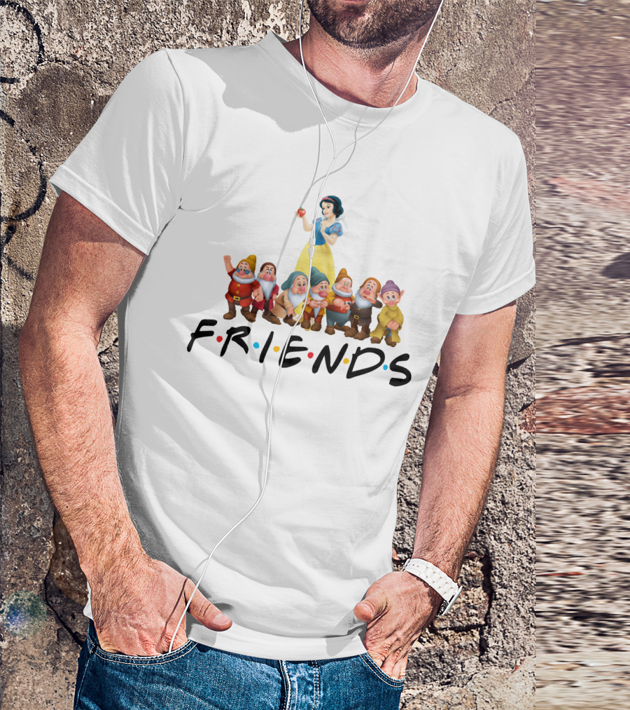 Disney Snow White And The Seven Dwarfs Friends TV Show Inspired T-Shirt