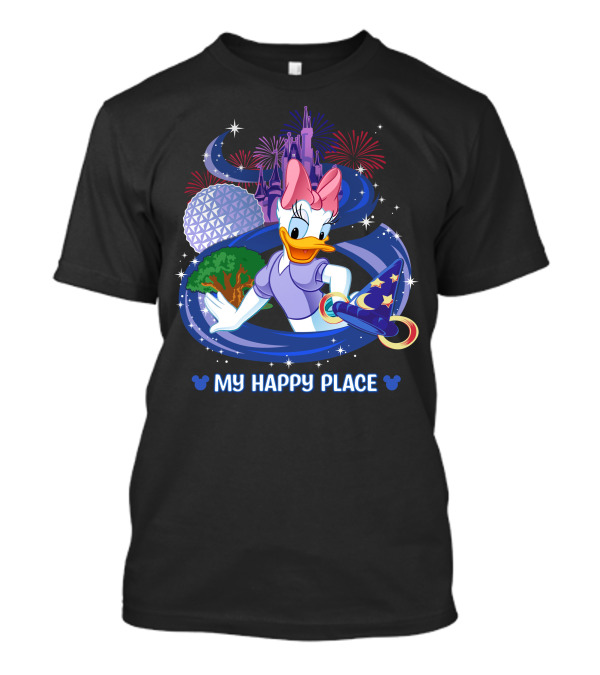 My Happy Place Daisy Fireworks Castle Disney Magic T-Shirt