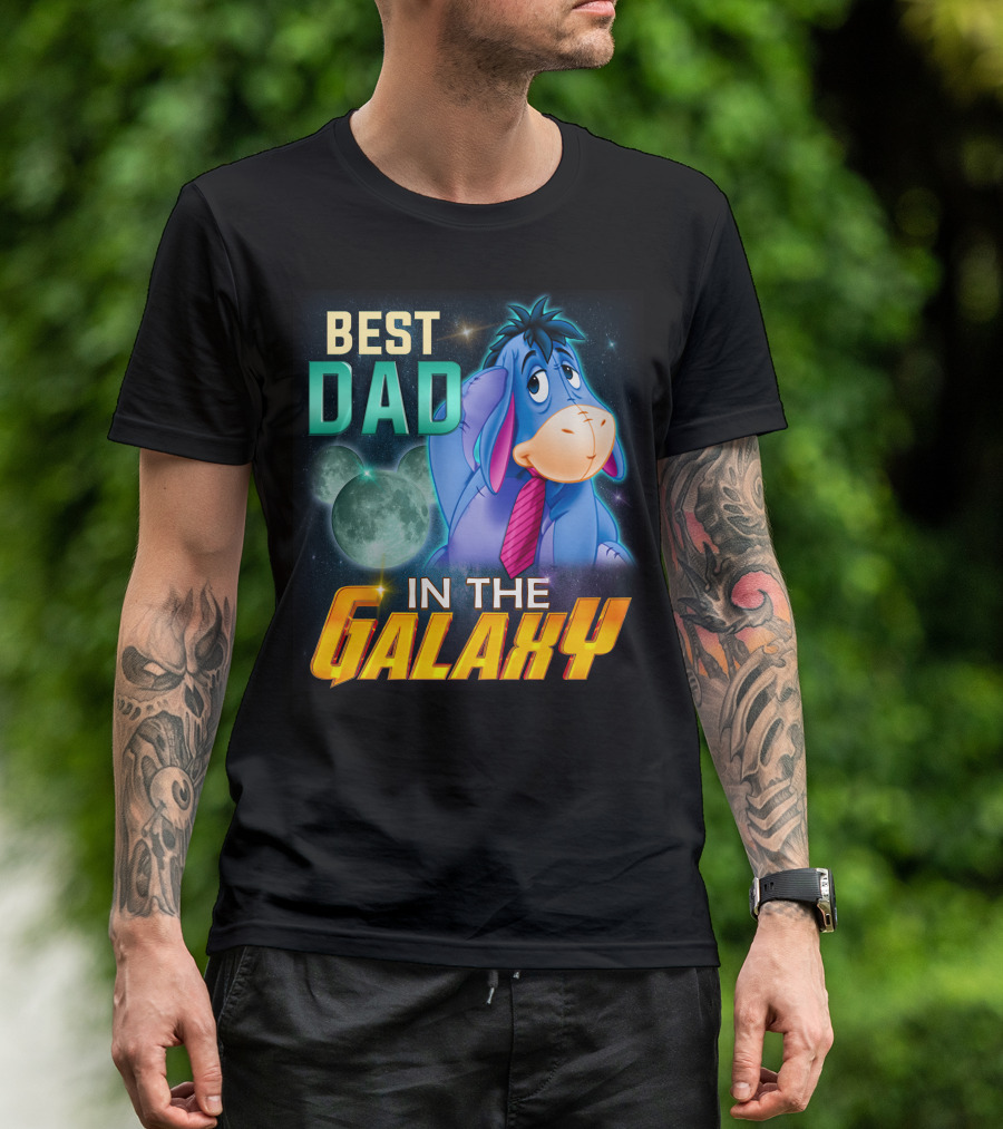 Best Dad Eeyore IN The Galaxy T-Shirt