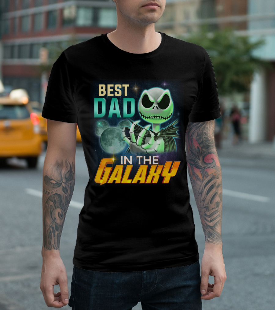 Best Dad In The Galaxy Jack Skellington T-Shirt