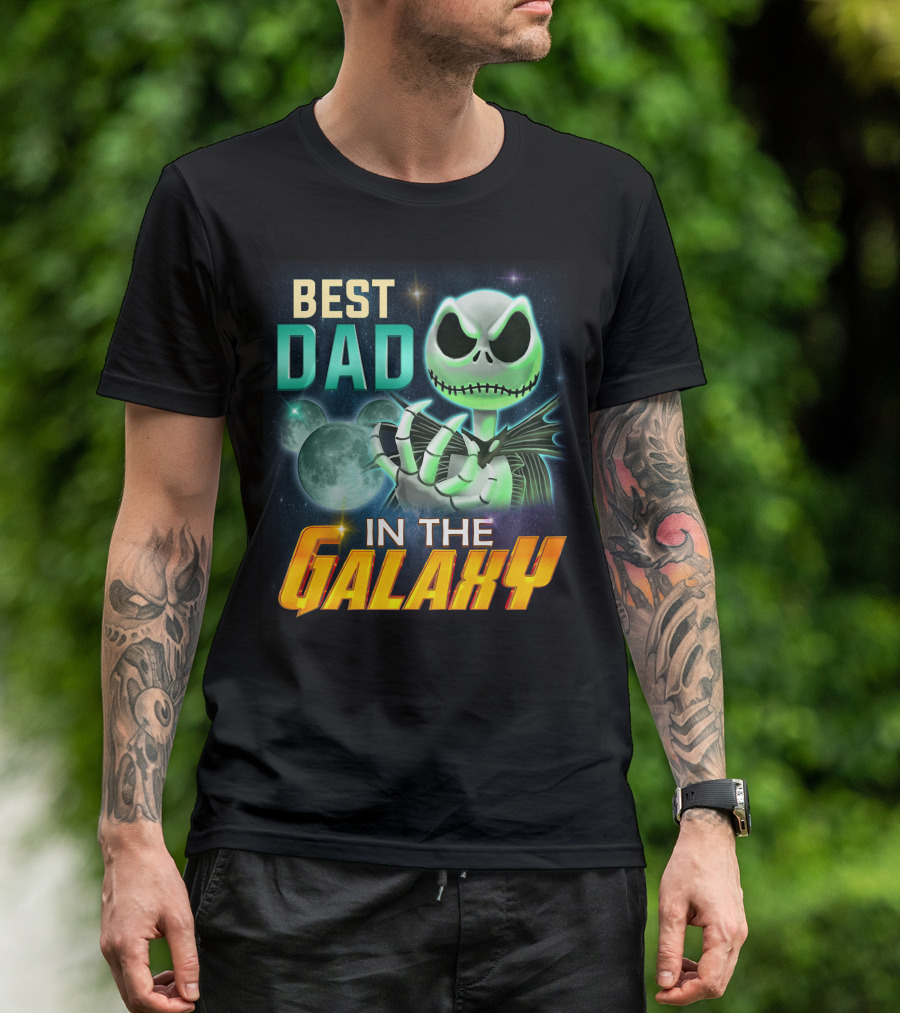 Best Dad In The Galaxy Jack Skellington T-Shirt