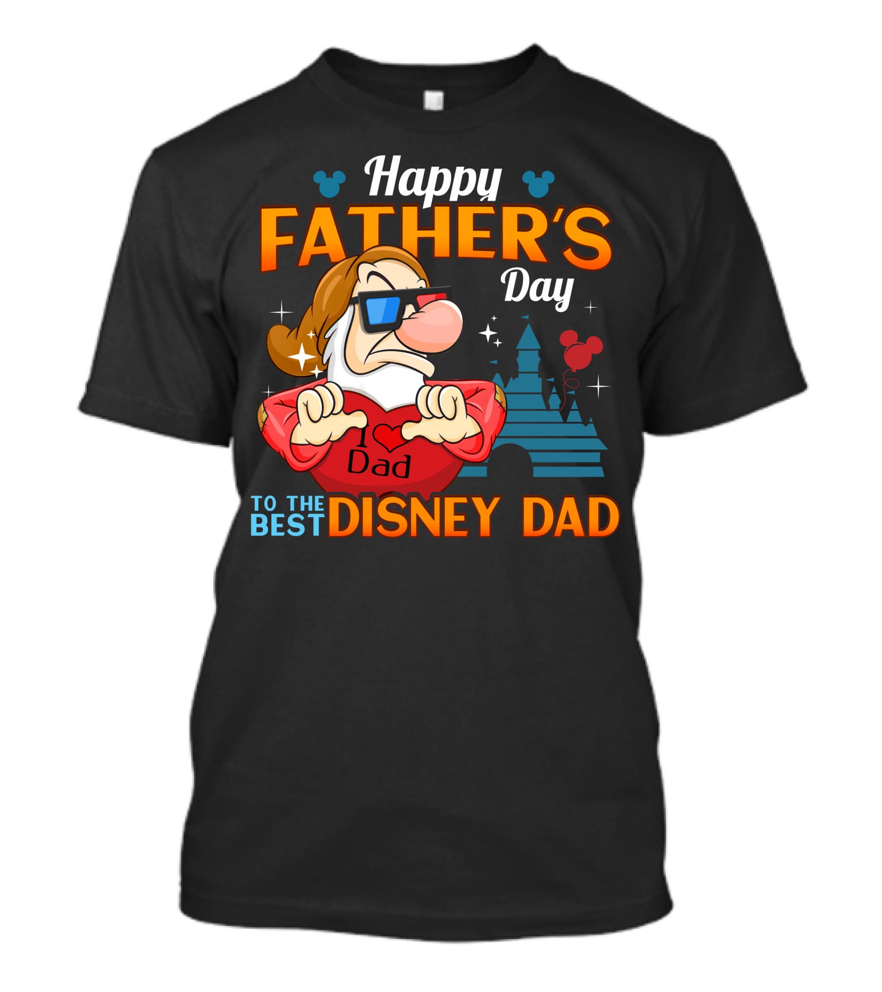 Happy Father's Day To The Best Disney Dad Grumpy T-Shirt