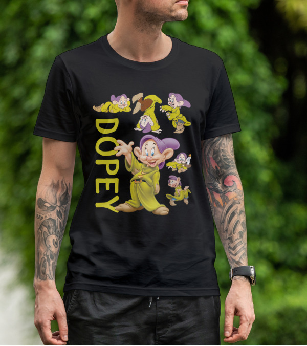 Dopey Disney Character Fun Poses Collection T-Shirt