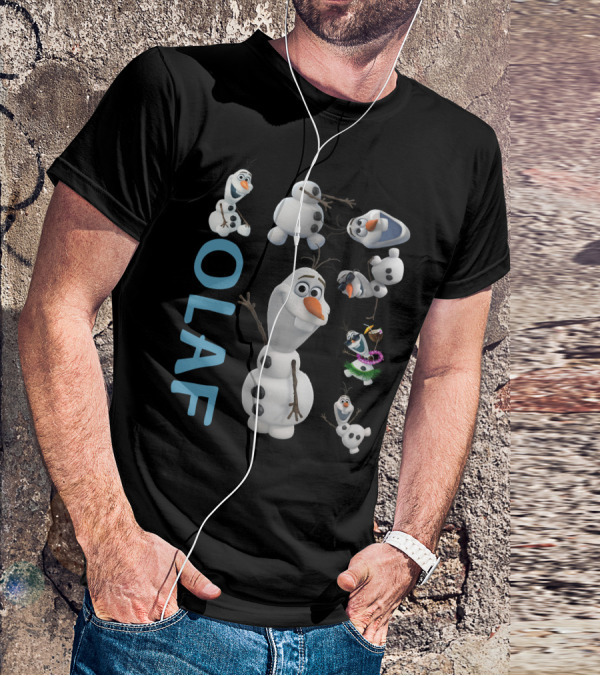Olaf Frozen Character Multiple Poses Playful Expressions T-Shirt