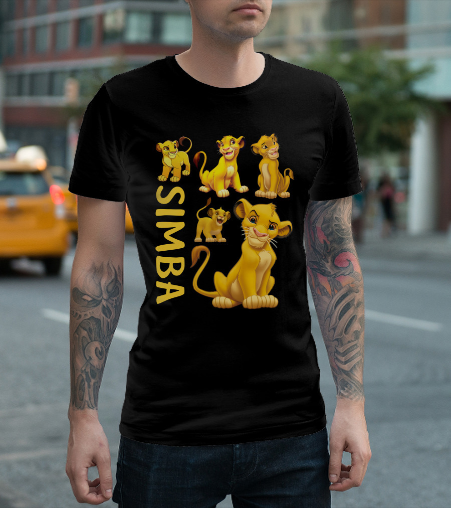 Simba Lion King Character Expressions Compilation T-Shirt