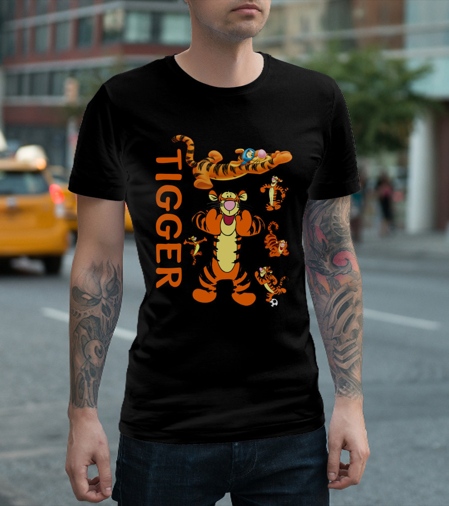 Tigger Playful Energetic Poses Collection T-Shirt