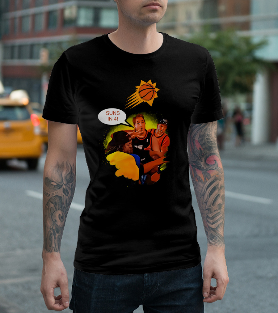 Phoenix Suns Playoffs Basketball Suns In Four Celebration T-Shirt