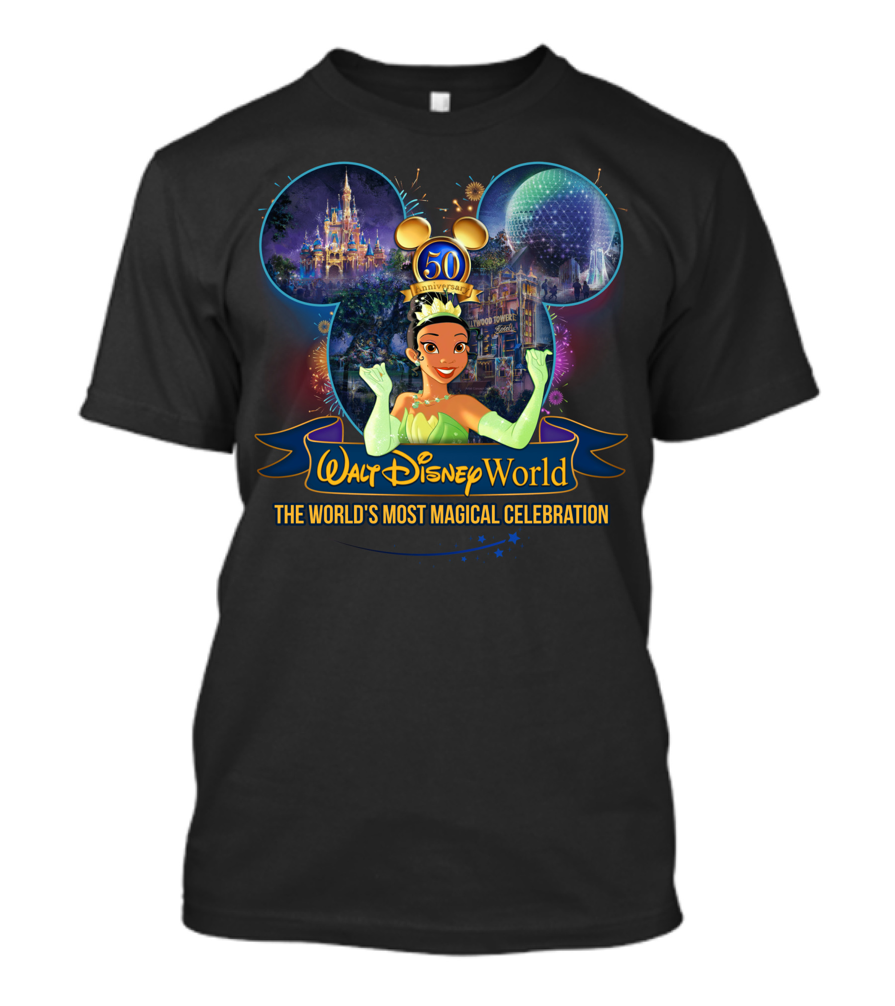 Walt Disney World Tiana 50th Anniversary The World's Most Magical T-Shirt