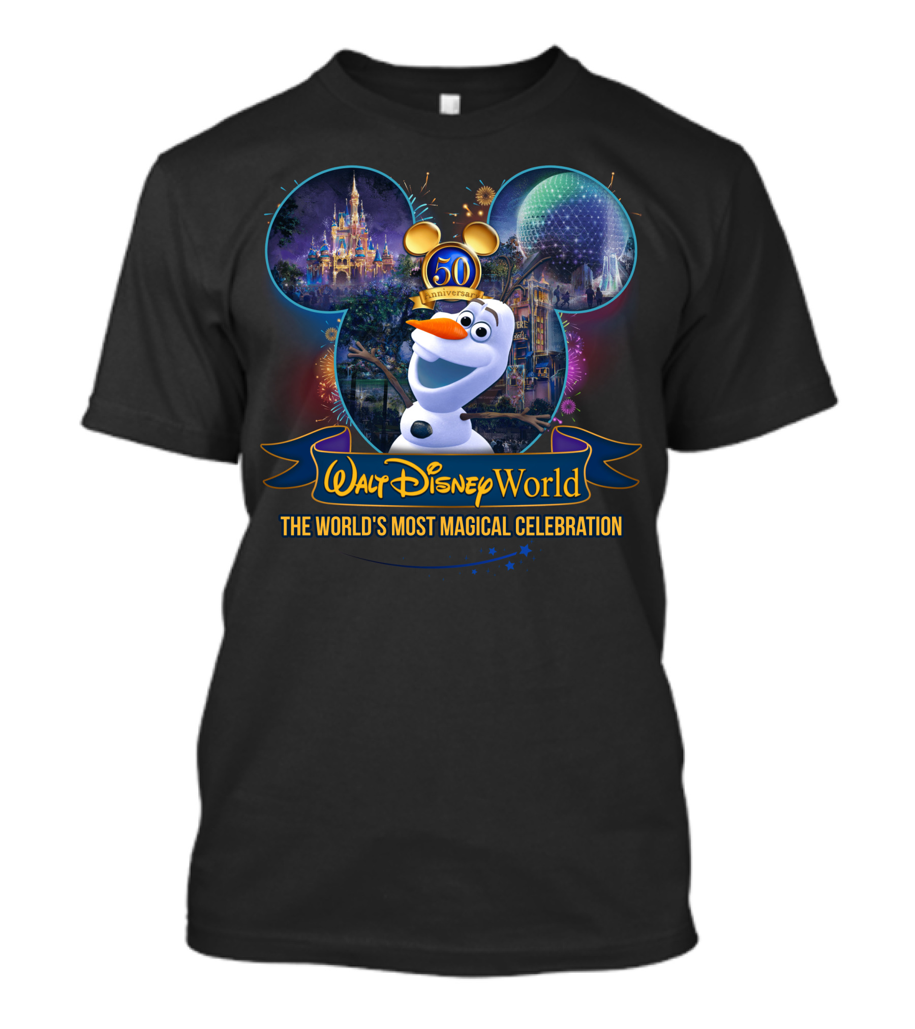 Walt Disney World 50th Anniversary The World's Most Magical Celebration With Olaf T-Shirt