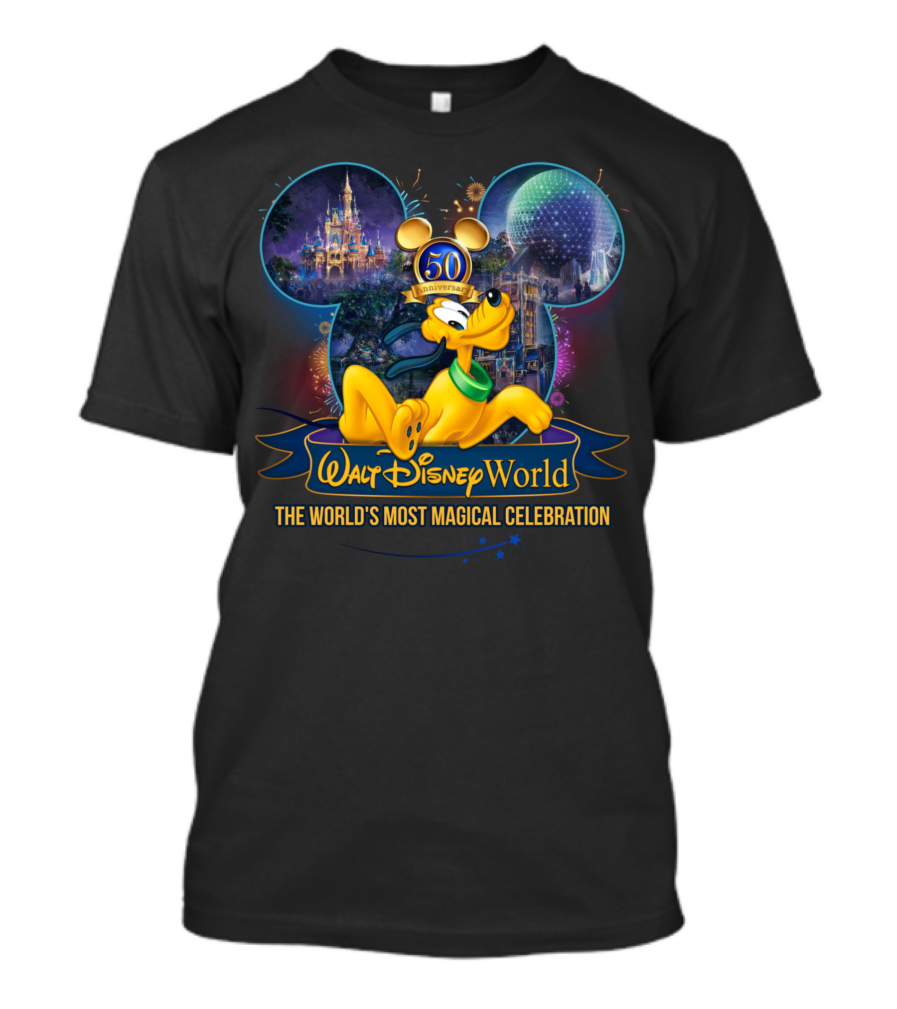 Walt Disney World 50th Anniversary Pluto The World's Most Magical T-Shirt