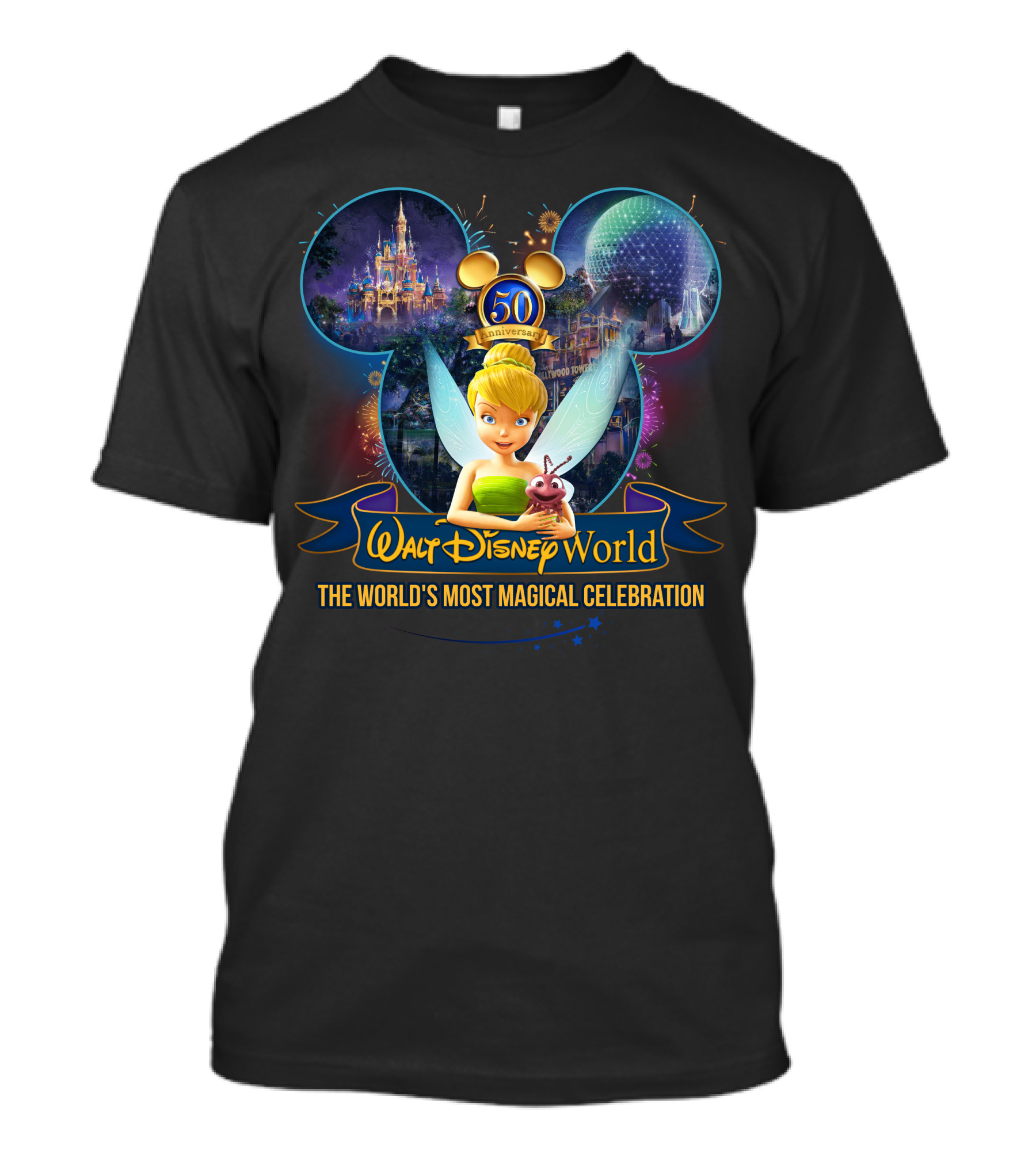 Walt Disney World Tinker Bell 50th Anniversary The World's Most Magical T-Shirt