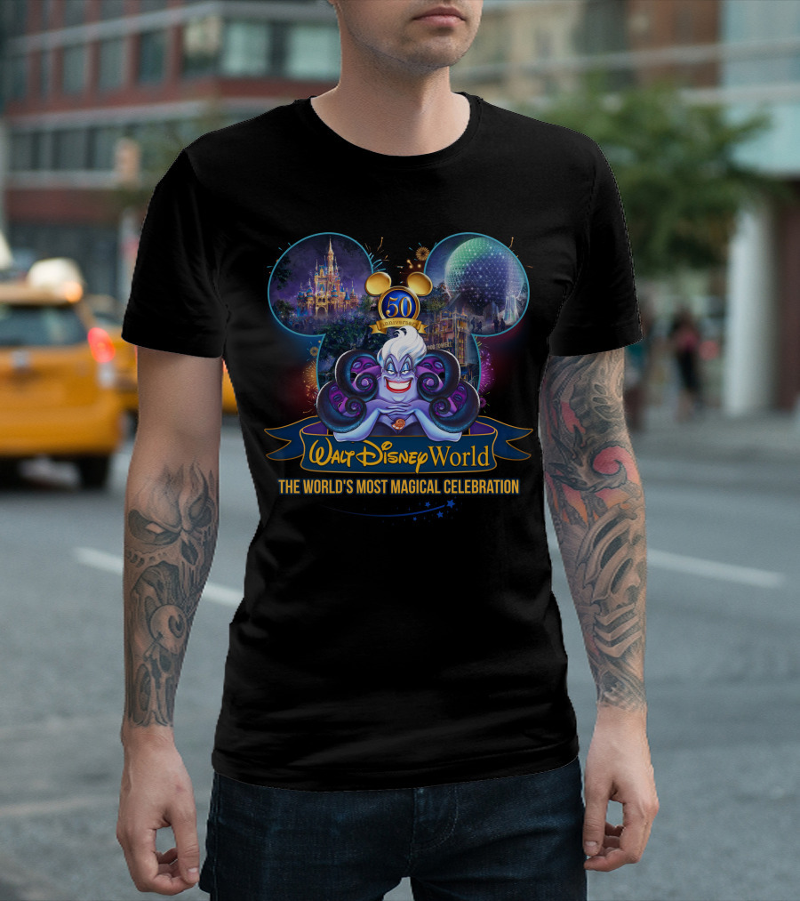 Walt Disney World 50th Anniversary Ursula The World's Most Magical T-Shirt