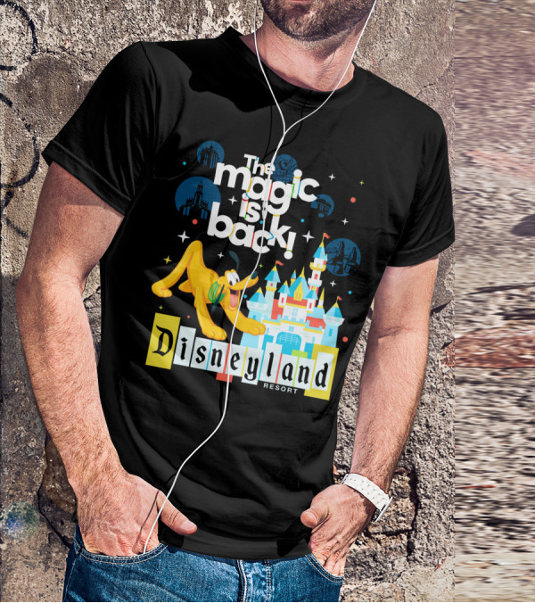The Magic Is Back Disneyland Resort Pluto T-Shirt