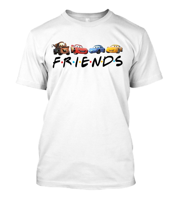 Disney Cars Characters With Friends Style T-Shirt