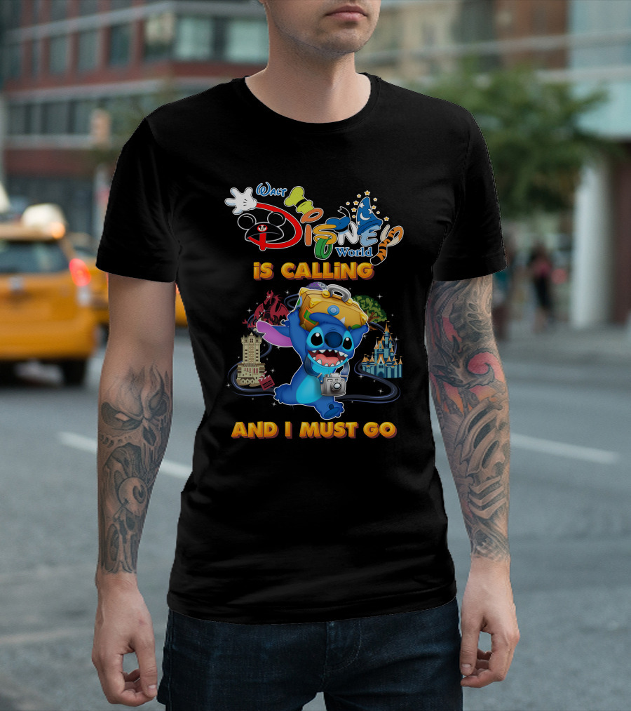 Walt Disney World Is Calling And I Must Go Stitch T-Shirt