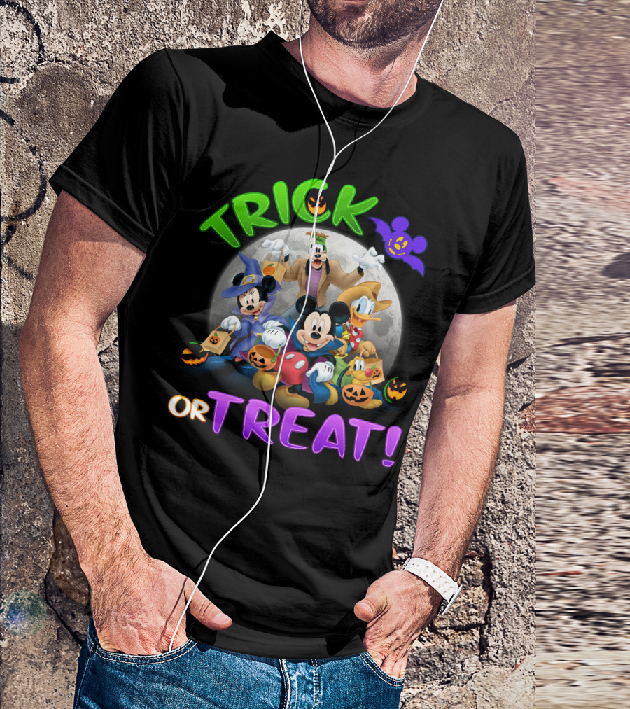 Trick Or Treat Mickey And Friends Halloween Adventure T-Shirt