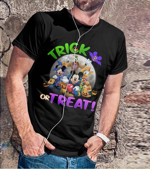 Trick Or Treat Mickey And Friends Halloween Adventure T-Shirt