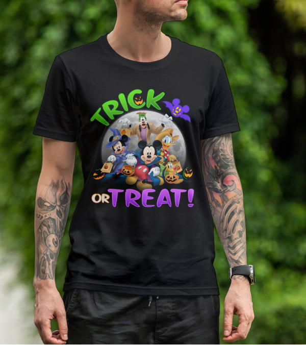 Trick Or Treat Mickey And Friends Halloween Adventure T-Shirt