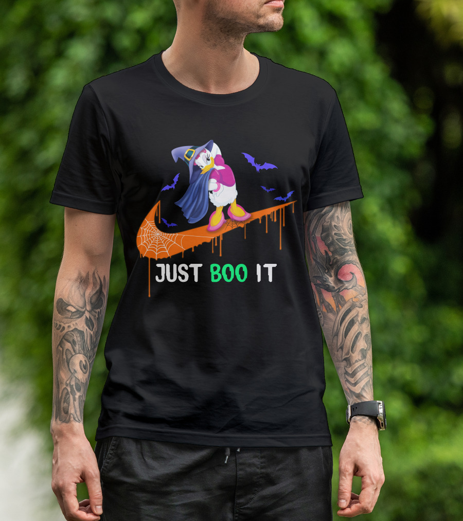 Daisy Witch Just Boo It Halloween Nike Style T-Shirt