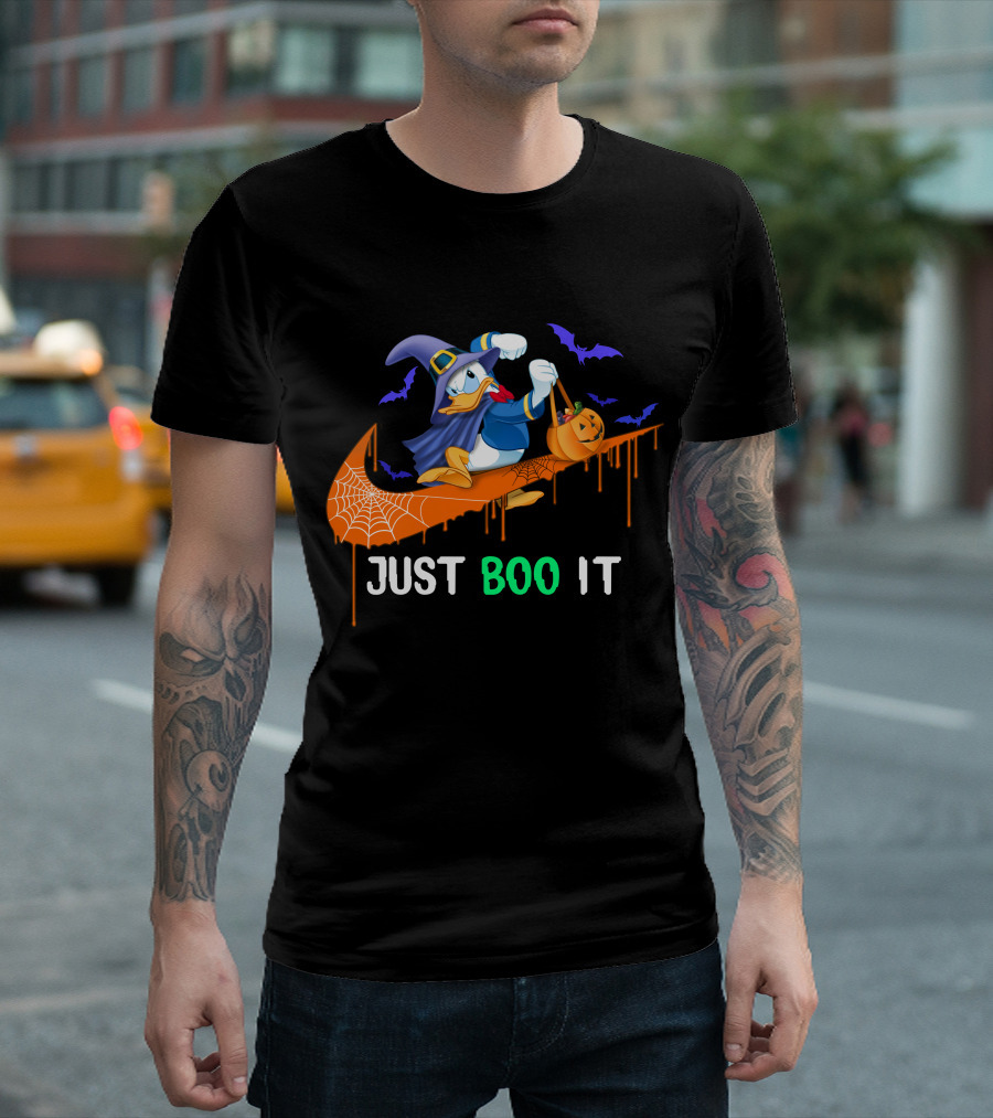 Just Boo It Donald Halloween Nike Theme T-Shirt