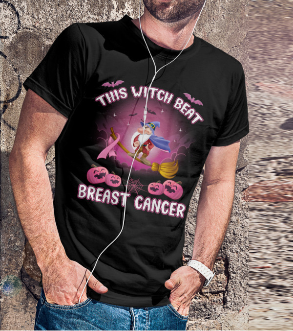 This Witch Beat Breast Cancer Grumpy -D T-Shirt