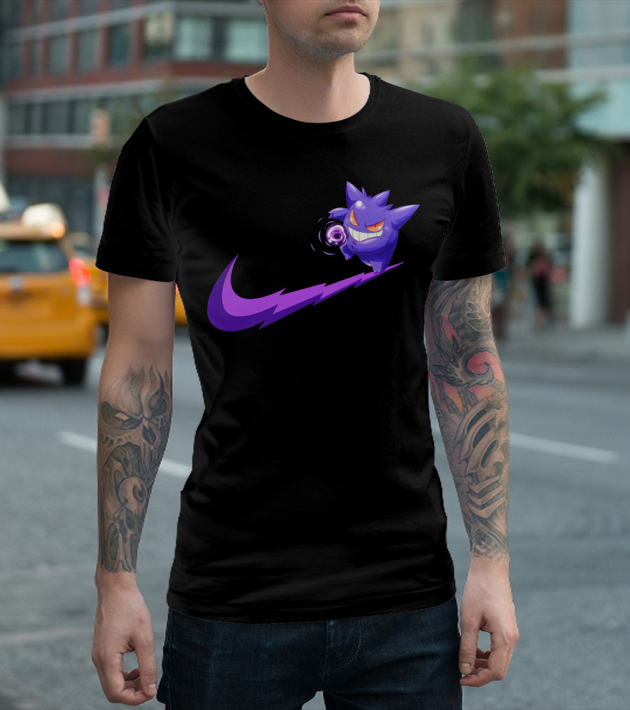 Gengar Ghost Type Nike Crossover T-Shirt