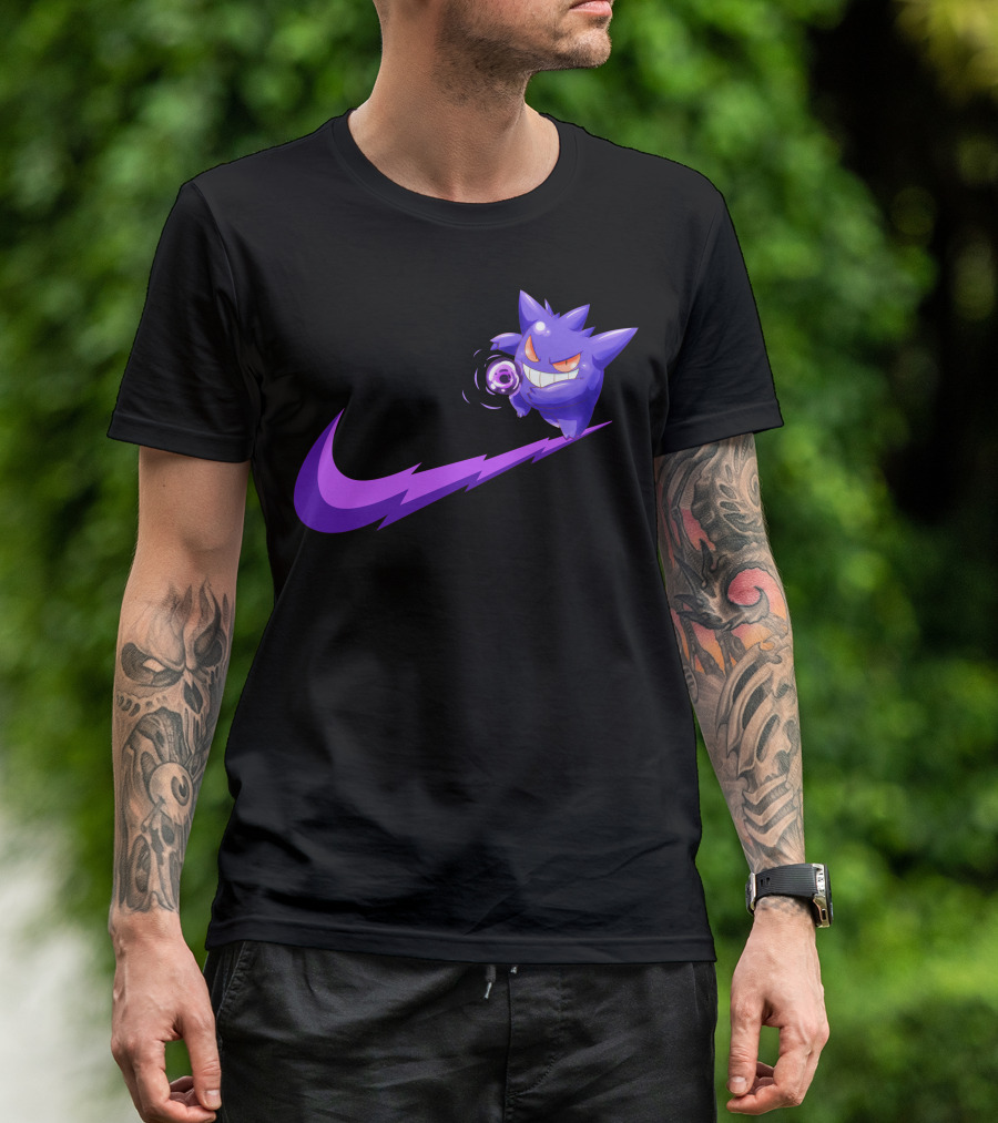 Gengar Ghost Type Nike Crossover T-Shirt