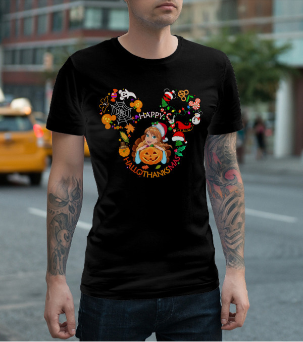 Happy Hallothanksmas Anna T-Shirt