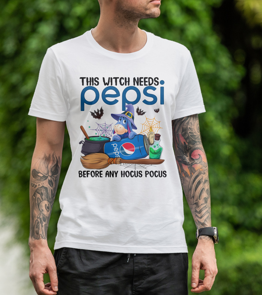 This Witch Needs Pepsi Before Any Hocus Pocus Eeyore T-Shirt