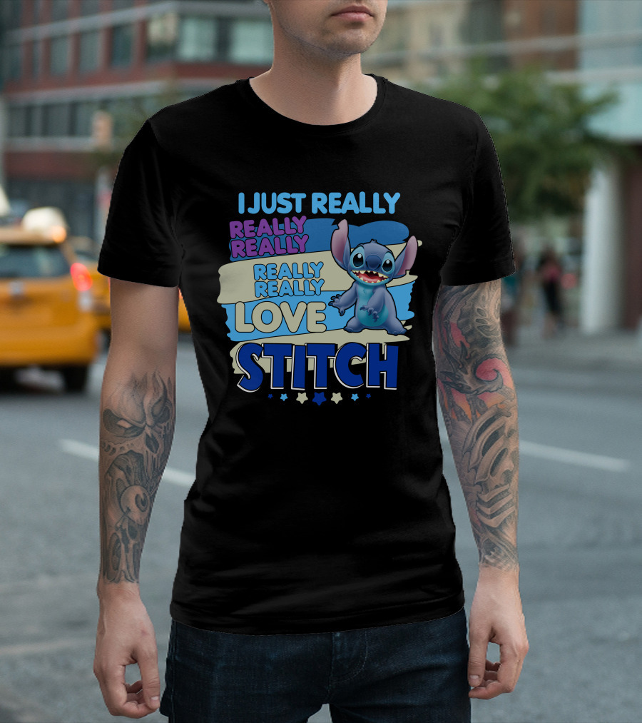 I Just Really Really Really Really Love Stitch T-Shirt