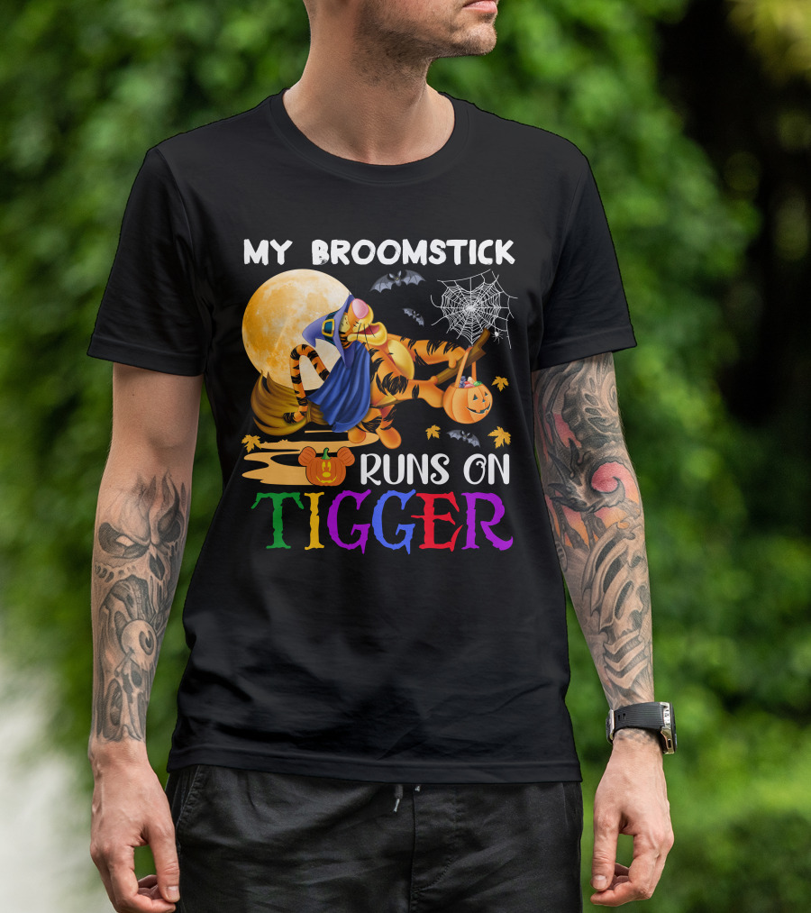 My Broomstick Runs On Tigger T-Shirt
