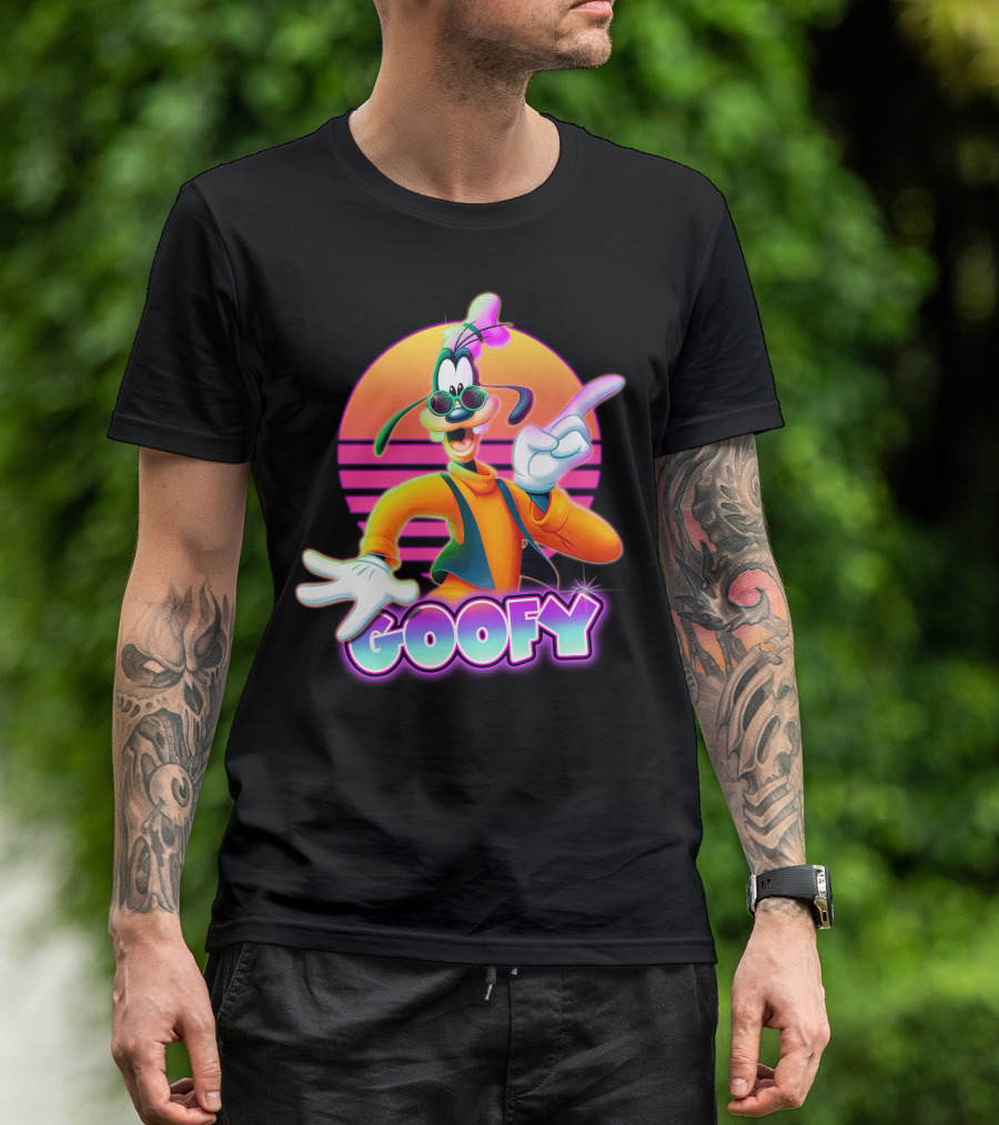 Goofy Retro 80S Sunset Aesthetic T-Shirt