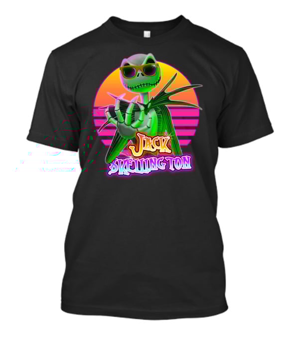 Jack Skellington Retro Neon Sunglasses Vintage Style T-Shirt