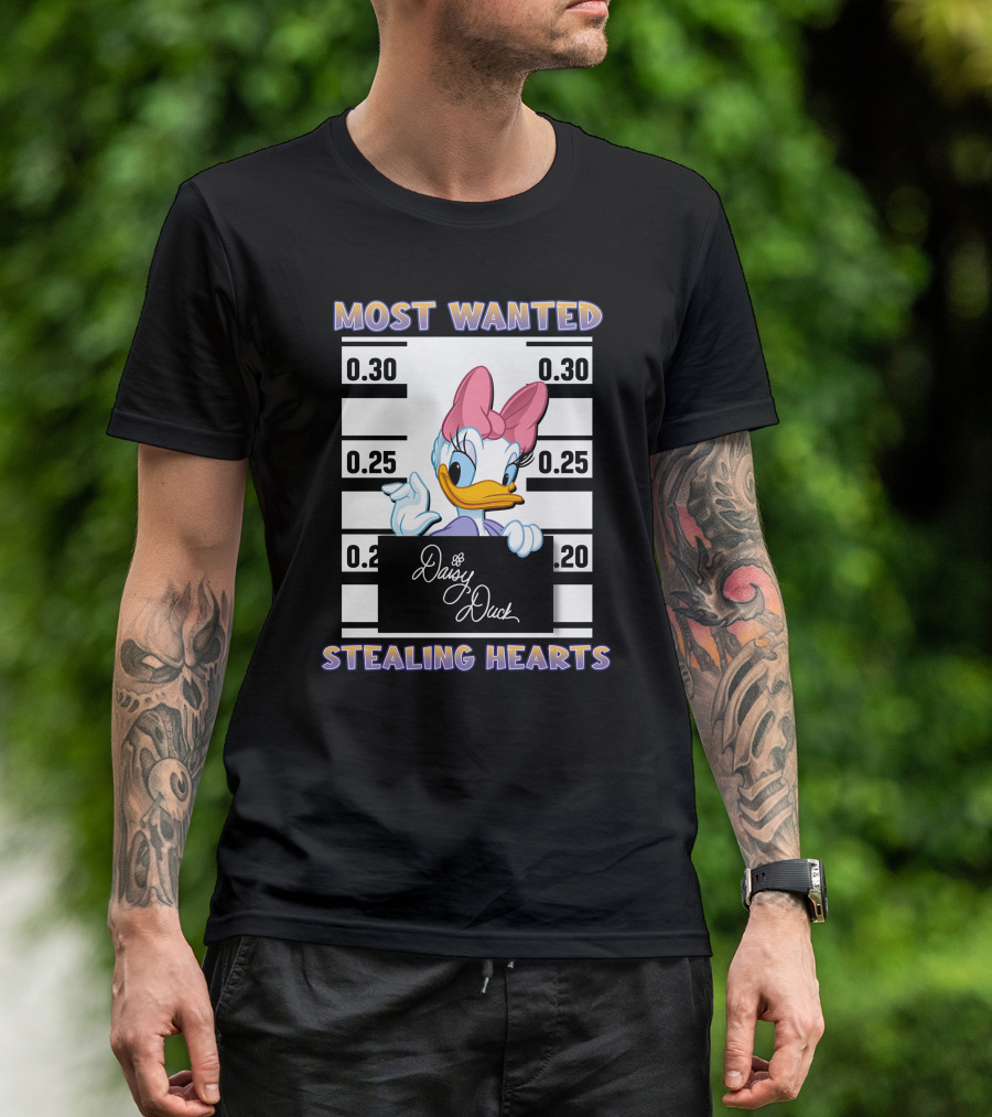 Most Wanted Daisy Duck Stealing Hearts T-Shirt