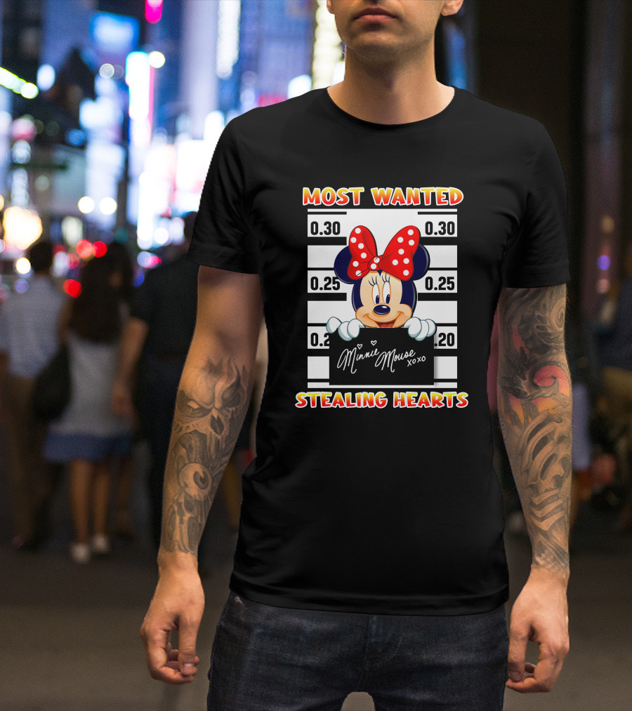 Most Wanted Minnie Mouse Stealing Hearts T-Shirt