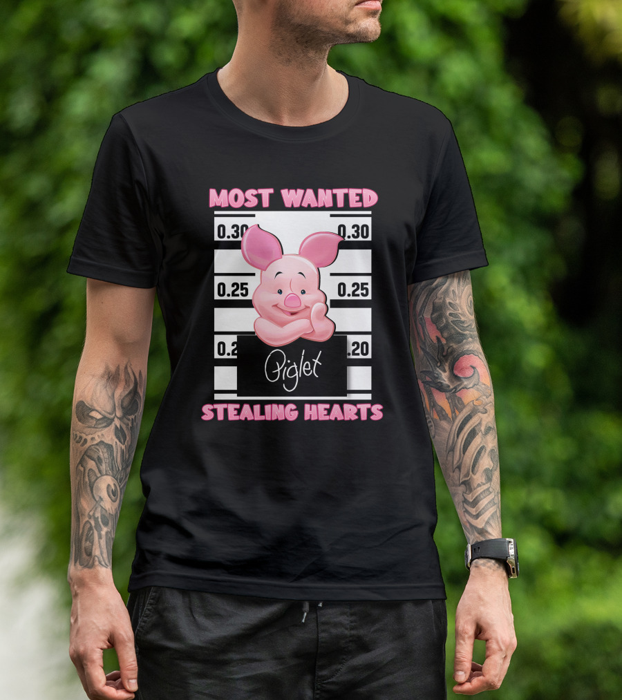 Most Wanted Piglet Stealing Hearts T-Shirt