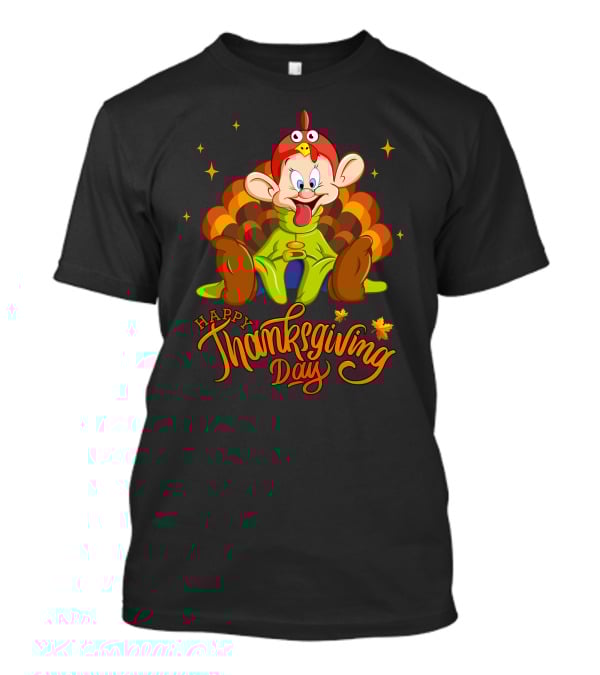 Happy Thanksgiving Day Dopey Turkey Costume T-Shirt