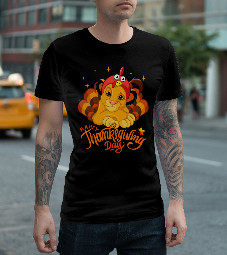 Simba Happy Thanksgiving Day T-Shirt