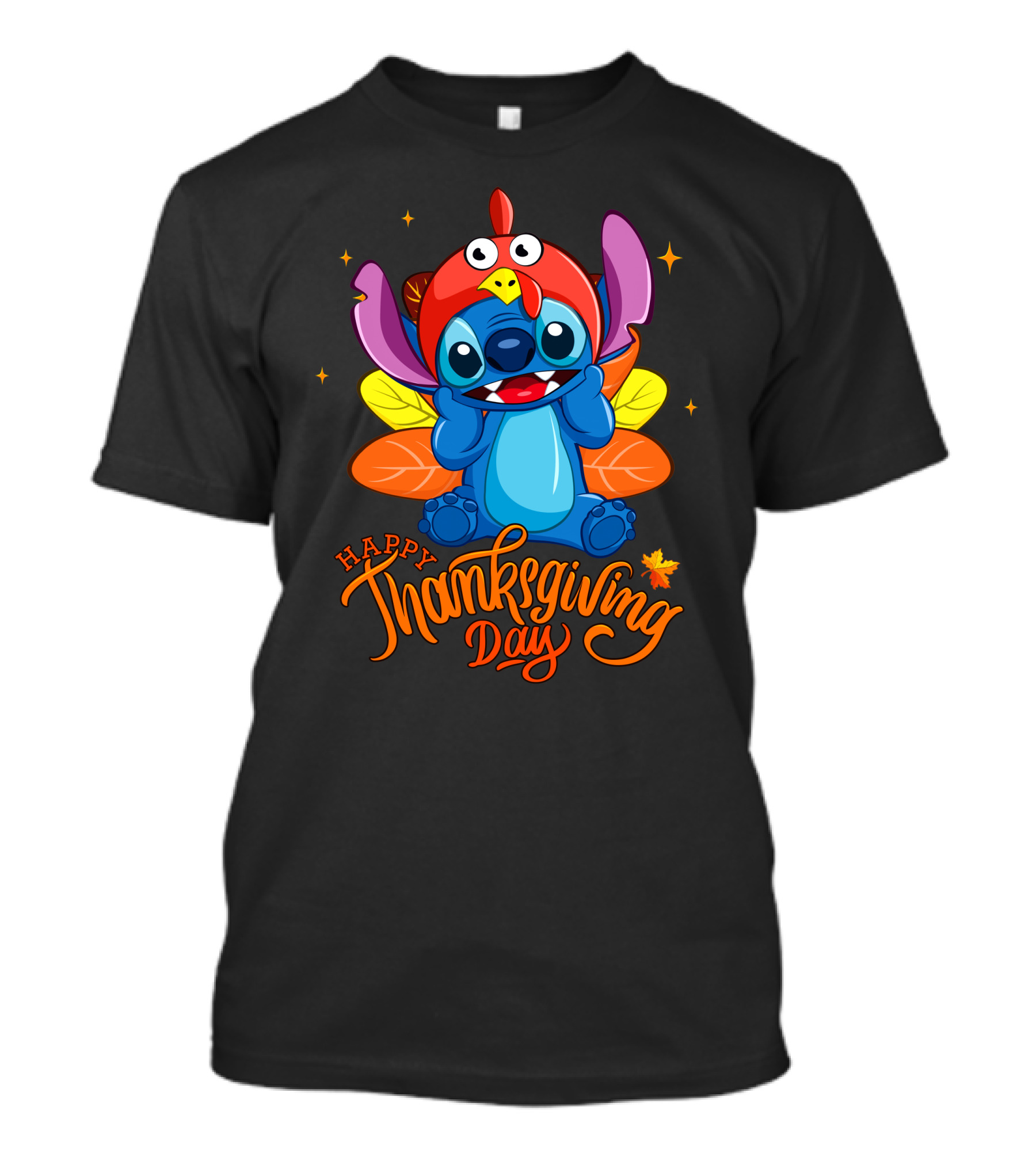 Stitch Happy Thanksgiving Day Turkey Costume Cute Character T-Shirt