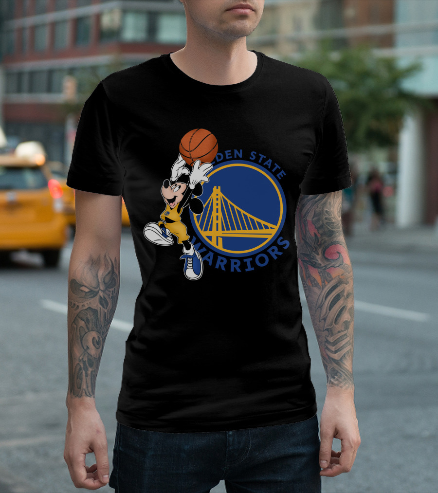 Mickey Golden State Warriors Basketball T-Shirt