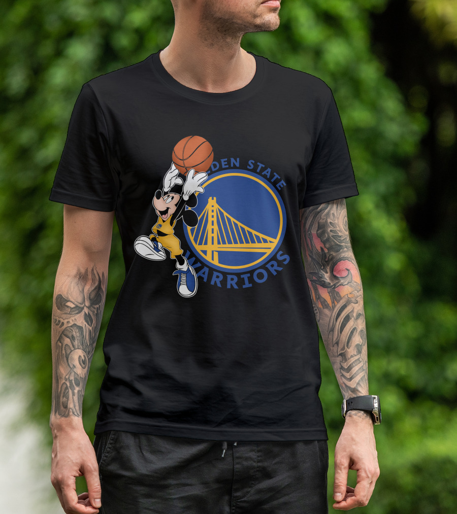 Mickey Golden State Warriors Basketball T-Shirt