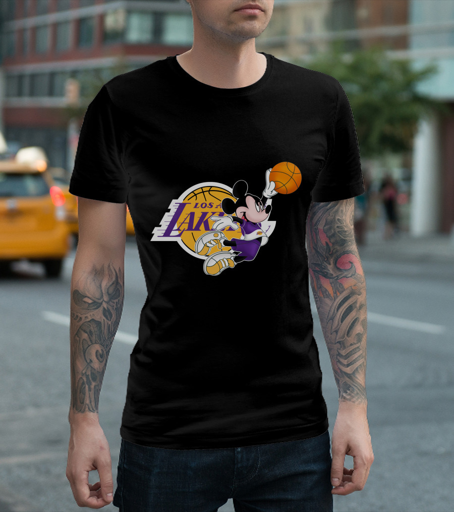 Mickey Los Angeles Lakers Basketball T-Shirt